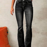 AYA™ – JEANS DE CINTURA ALTA E PERNA LARGA