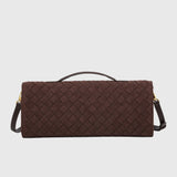 MILA™ – CLUTCH DE CAMURÇA ENTRELAÇADA DE LUXO