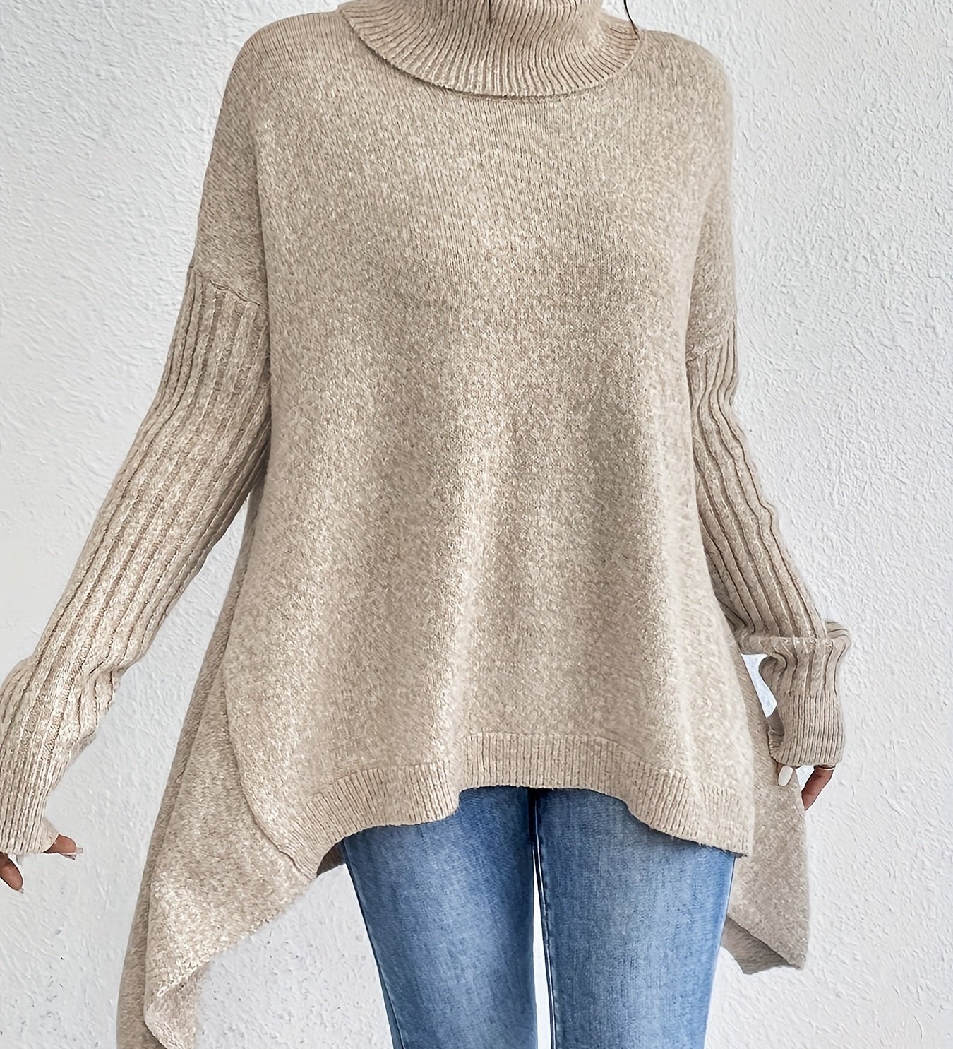 ISA™ – CAMISOLA OVERSIZE DE GOLA ALTA