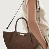 BEA™ – MALA TOTE VINTAGE VERSÁTIL EM CAMURÇA SINTÉTICA