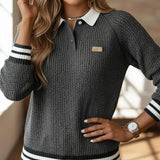 SAFIRA™ – CAMISOLA COM GOLA CONTRASTANTE