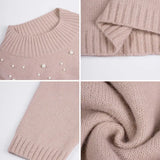 PERLÉA™ – VESTIDO DE MALHA ELEGANTE COM PÉROLAS