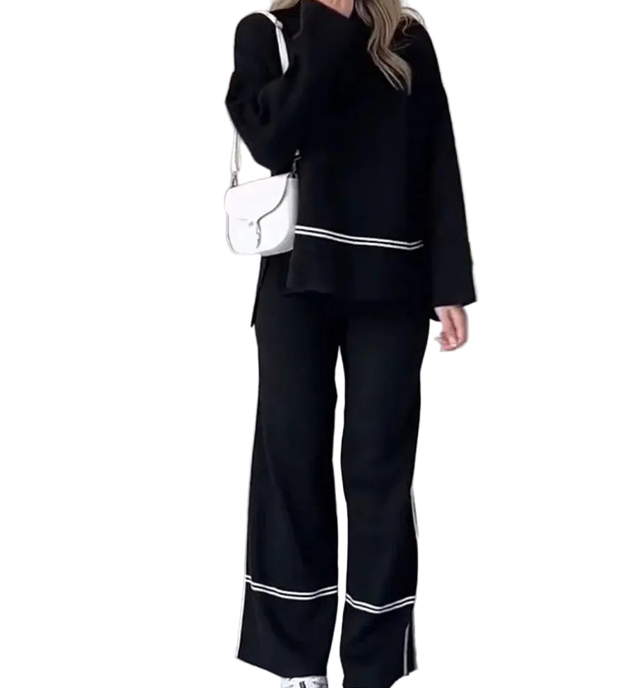 RITA™ - CONJUNTO DE MALHA COM GOLA ALTA