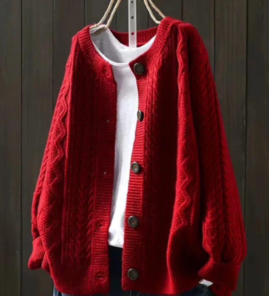 BÁRBARA™ – CARDIGAN DE MALHA TRANÇADA