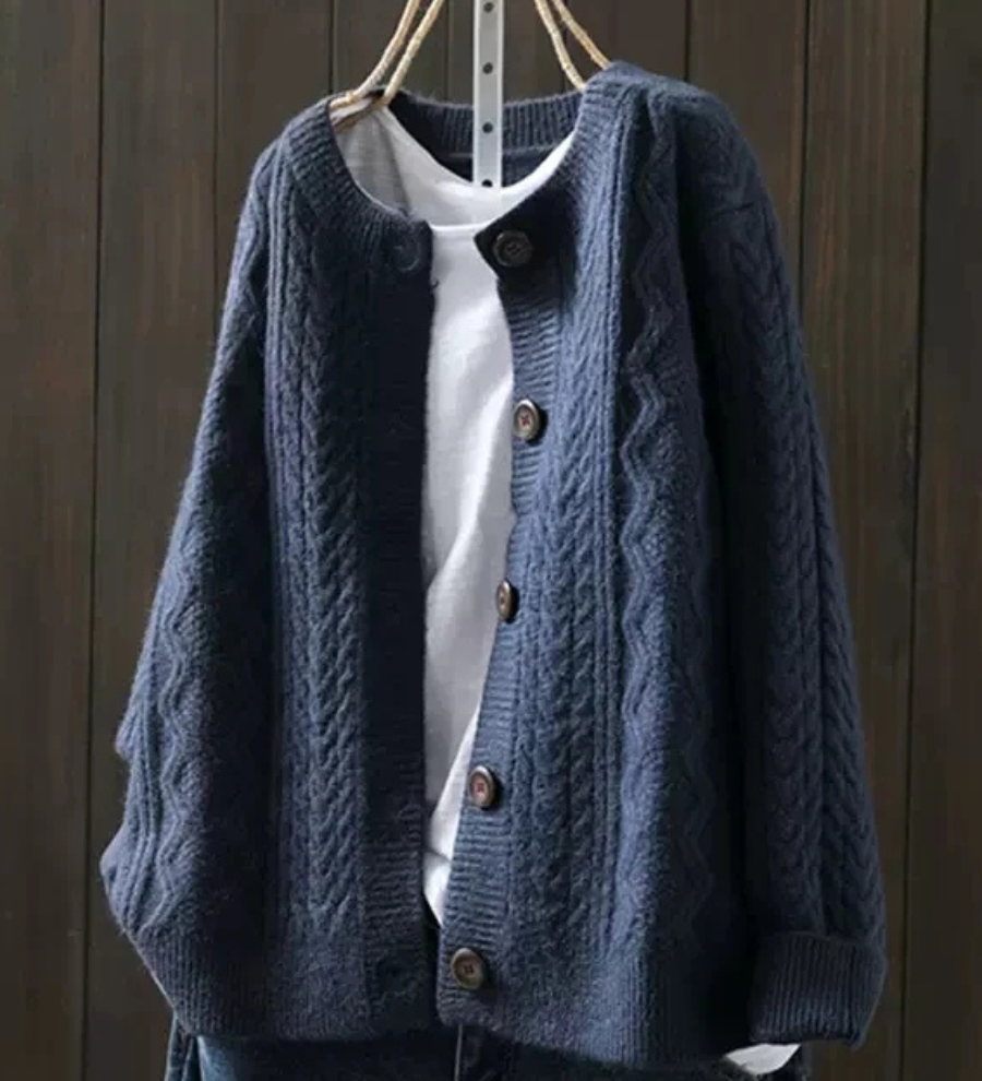 BÁRBARA™ – CARDIGAN DE MALHA TRANÇADA