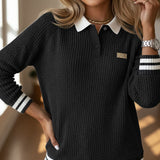 SAFIRA™ – CAMISOLA COM GOLA CONTRASTANTE