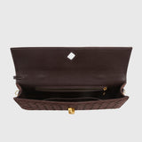 MILA™ – CLUTCH DE CAMURÇA ENTRELAÇADA DE LUXO