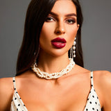 AMALIA™ – BRINCOS DE PÉROLAS COM ELEGANTE EFEITO CASCATA