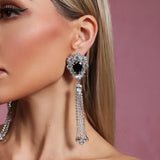 RAFAELA™ – BRINCOS PRETOS EM FORMA DE CORAÇÃO