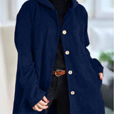 JOANA™ – CASACO DE BOMBAZINE COM CAPUZ E DESIGN ACOLHEDOR