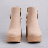 MARGHERITA™ – BOTINS FEMININOS COM PLATAFORMA E BRILHANTES