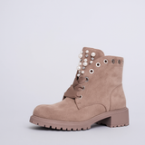 LEANA™ – BOTINS FEMININOS COM PÉROLAS E BRILHANTES