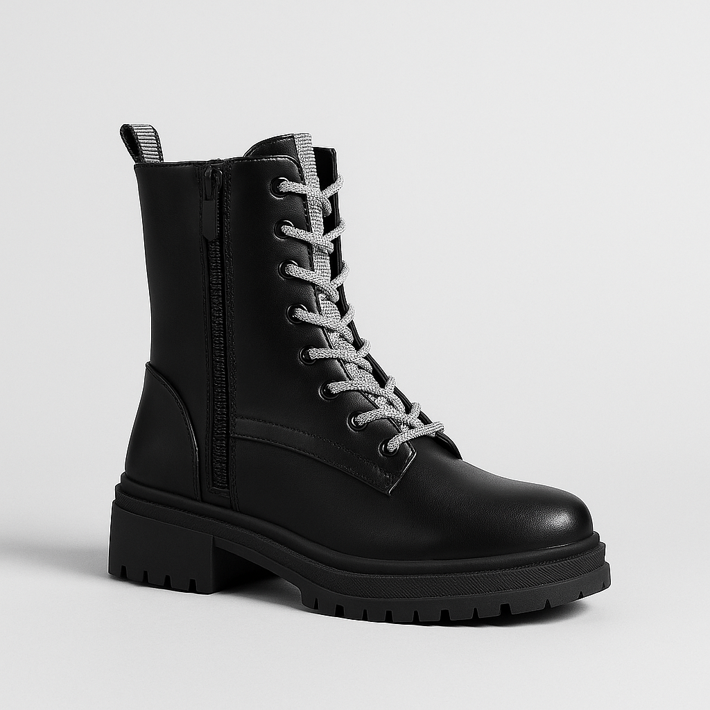 MARA™ – BOTINS ESTILO COMBAT COM ATACADORES