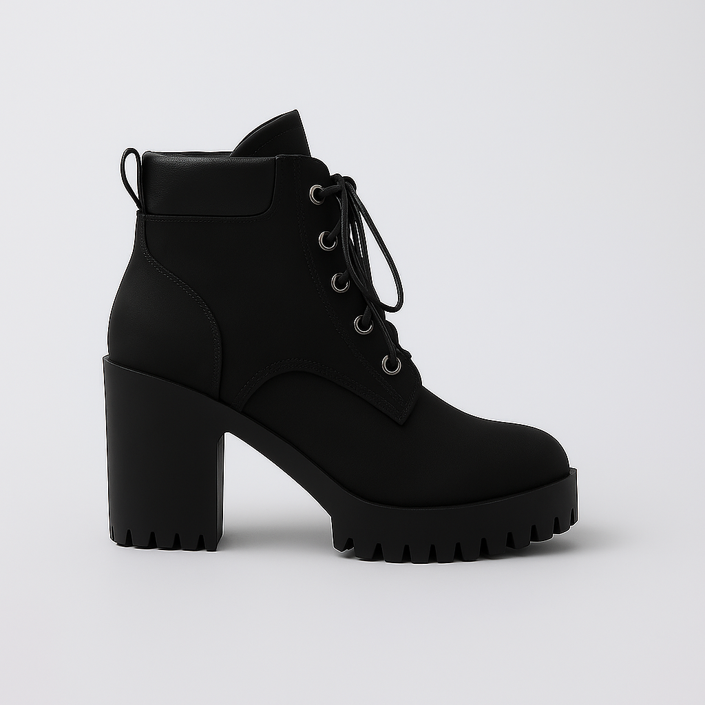 VALENTINA™ – BOTINS FEMININOS RETRÔ COM SALTO BLOCO