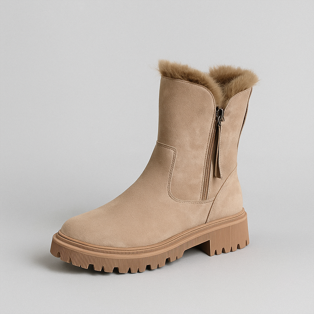 TEMA™ – BOTAS DE INVERNO EM CAMURÇA COM FORRO DE PELO