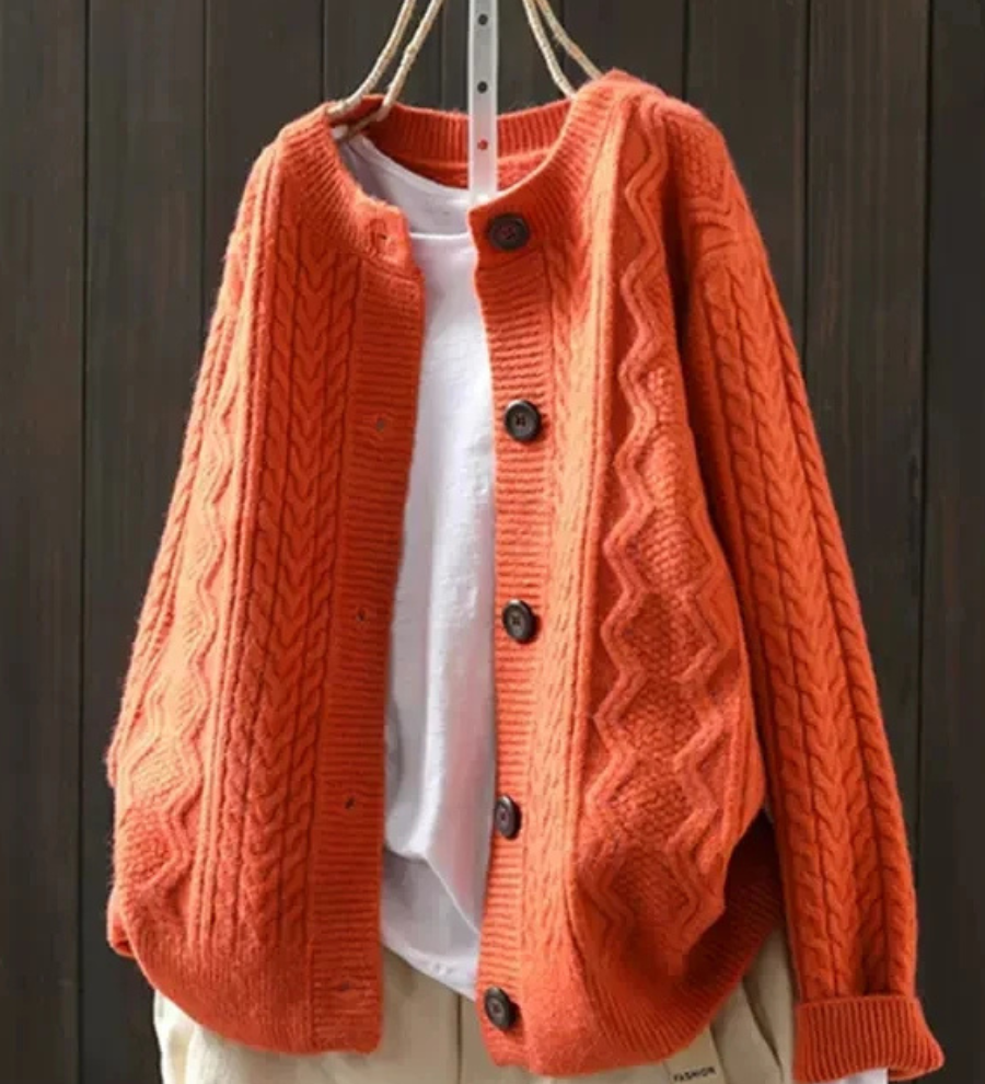 BÁRBARA™ – CARDIGAN DE MALHA TRANÇADA