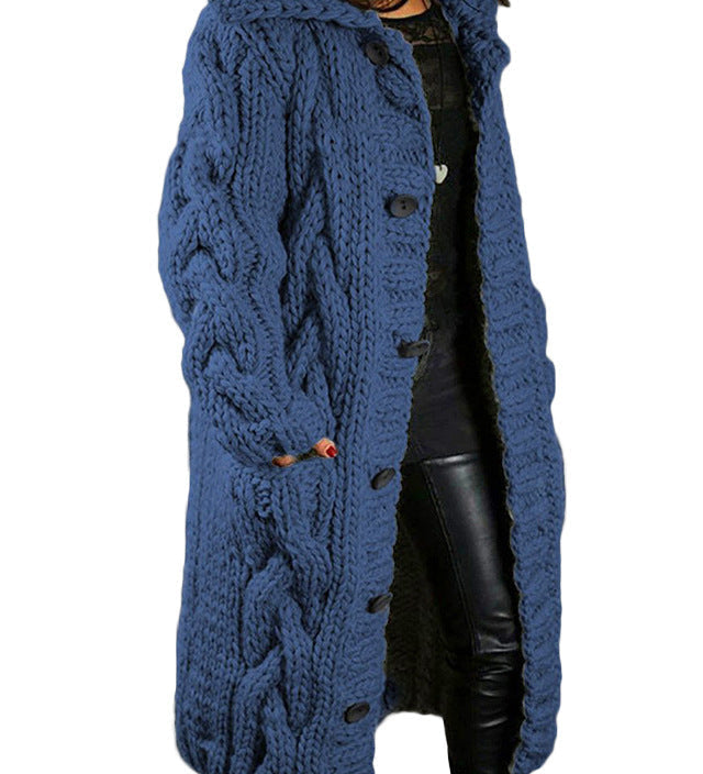 HELENA™ – CARDIGAN DE MALHA LONGO E GROSSO