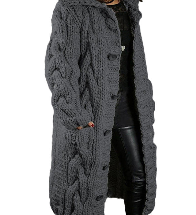 HELENA™ – CARDIGAN DE MALHA LONGO E GROSSO