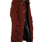 HELENA™ – CARDIGAN DE MALHA LONGO E GROSSO