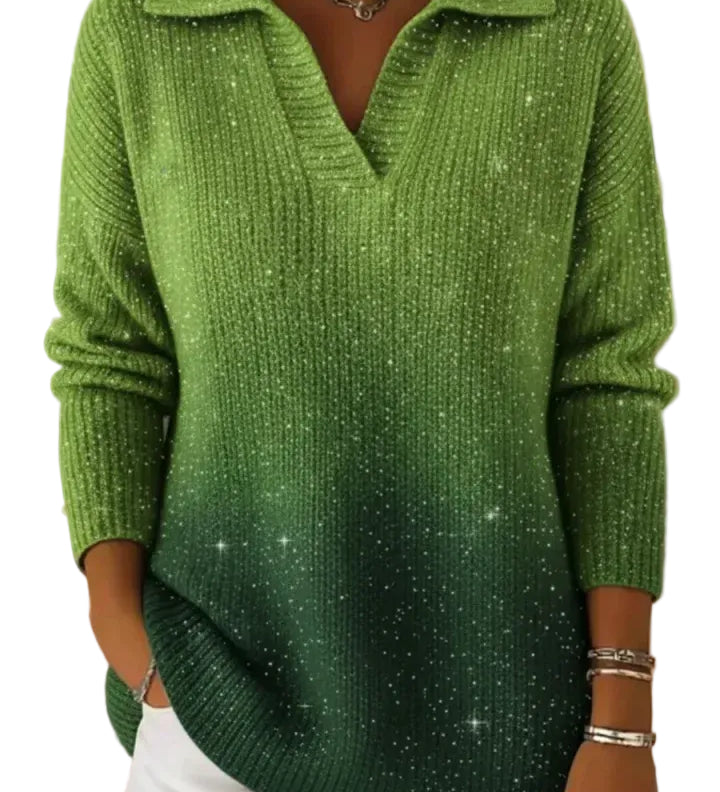 FALKA™ - CAMISOLA POLO DE MALHA COM COLARINHO E DETALHE DE CÉU ESTRELADO