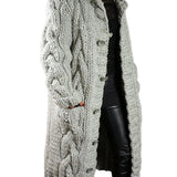 HELENA™ – CARDIGAN DE MALHA LONGO E GROSSO