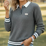 SAFIRA™ – CAMISOLA COM GOLA CONTRASTANTE