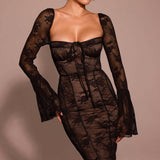 ALEGRA™ – VESTIDO LONGO DE RENDA COM ELEGÂNCIA ROMÂNTICA