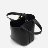 GABRIELA™ – MALA TIPO BUCKET COM FECHO DOURADO E DESIGN ELEGANTE
