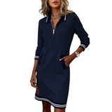 NADÈGE™ - VESTIDO ESTILO SPORTY-CHIC FEMININO
