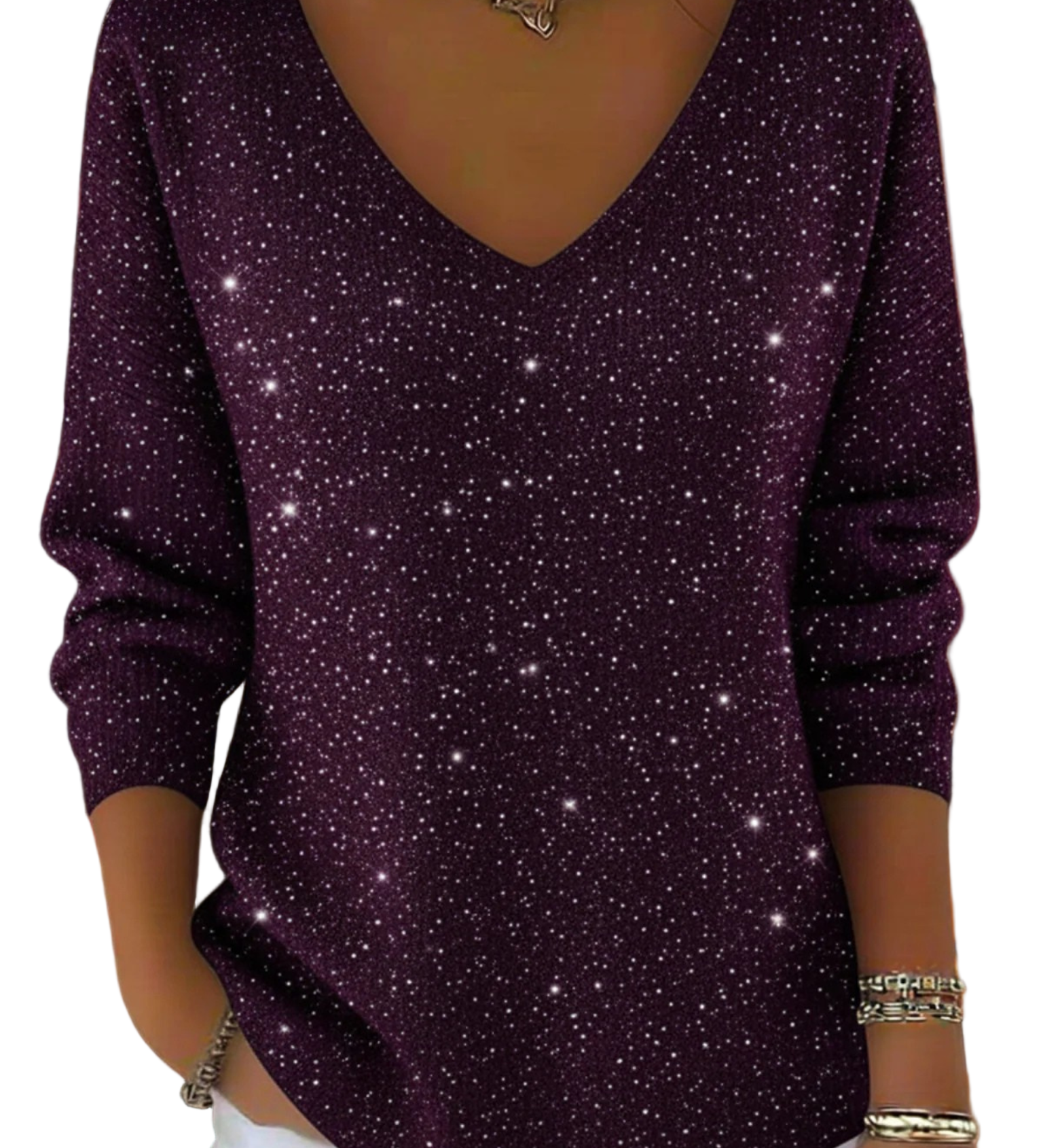 ALICE™ - CAMISOLA FESTIVA DE DECOTE EM V