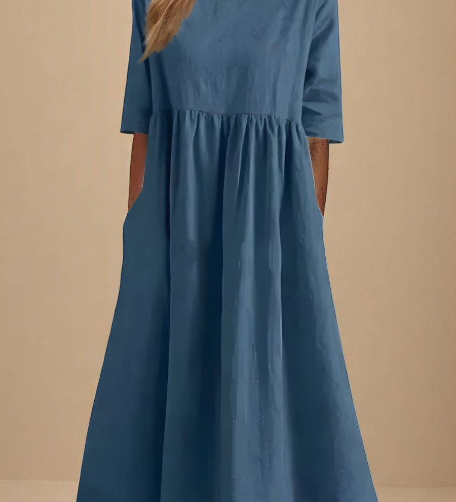 MILA™ – VESTIDO EM ALGODÃO RESPIRÁVEL