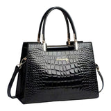 IARA™ – MALA DE MÃO COM TEXTURA CROCO BRILHANTE