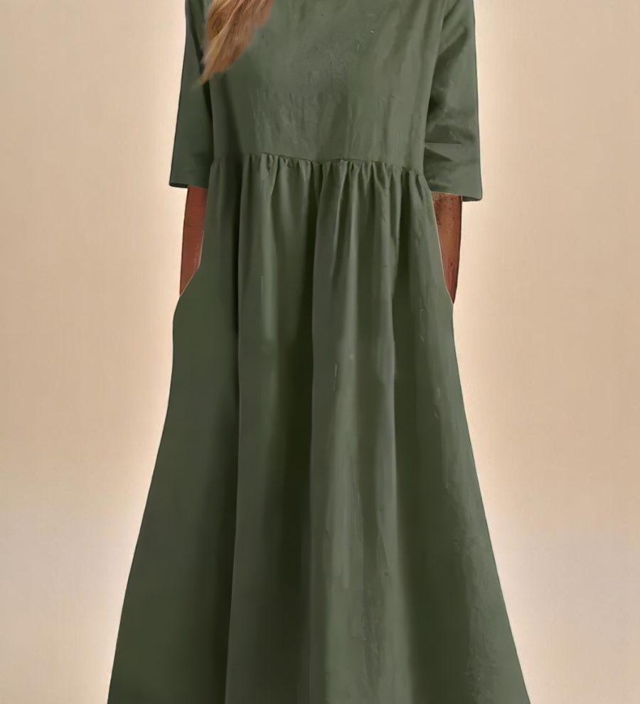 MILA™ – VESTIDO EM ALGODÃO RESPIRÁVEL