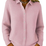 CATARINA™ - CARDIGAN DE MALHA TEXTURIZADA COM BOTÕES