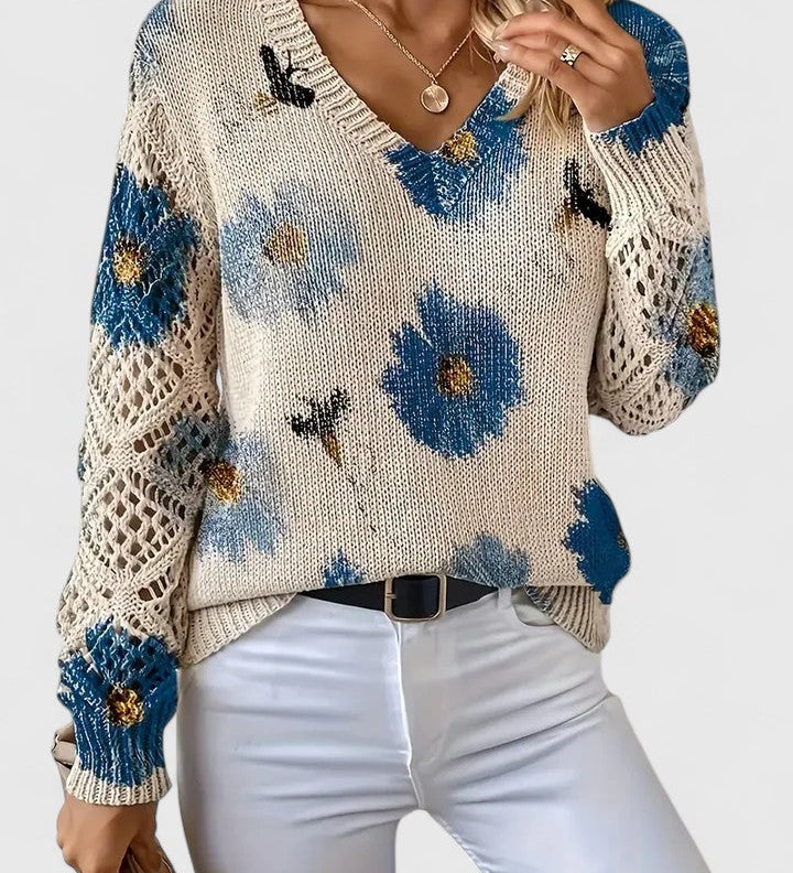 KATE™ – CAMISOLA ELEGANTE COM PADRÃO FLORAL