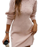 PERLÉA™ – VESTIDO DE MALHA ELEGANTE COM PÉROLAS