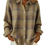 TEREZA™ - CAMISOLA XADREZ RETRO DE CONTRASTE