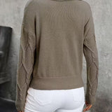 MAHALIA™ – CAMISOLA DE MALHA TRANÇADA COM GOLA