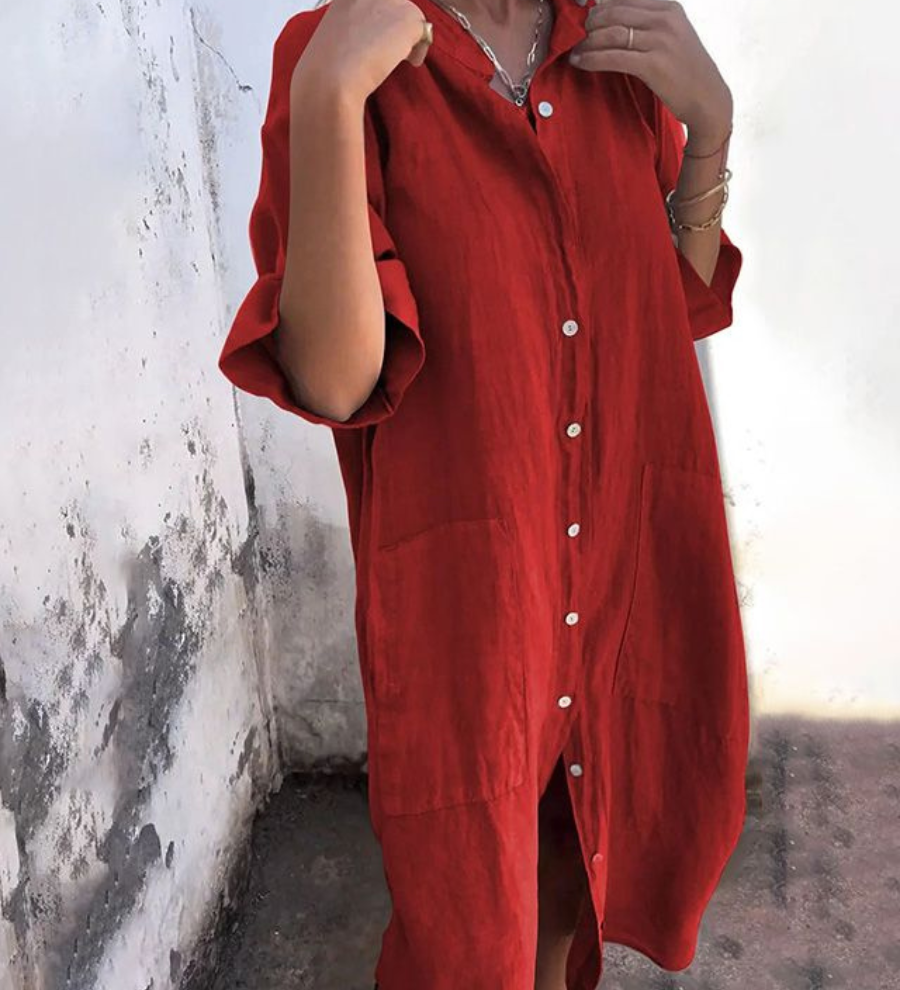 MELANIE™ – CAMISA-VESTIDO IBIZA LONGA