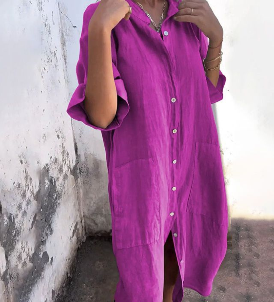 MELANIE™ – CAMISA-VESTIDO IBIZA LONGA