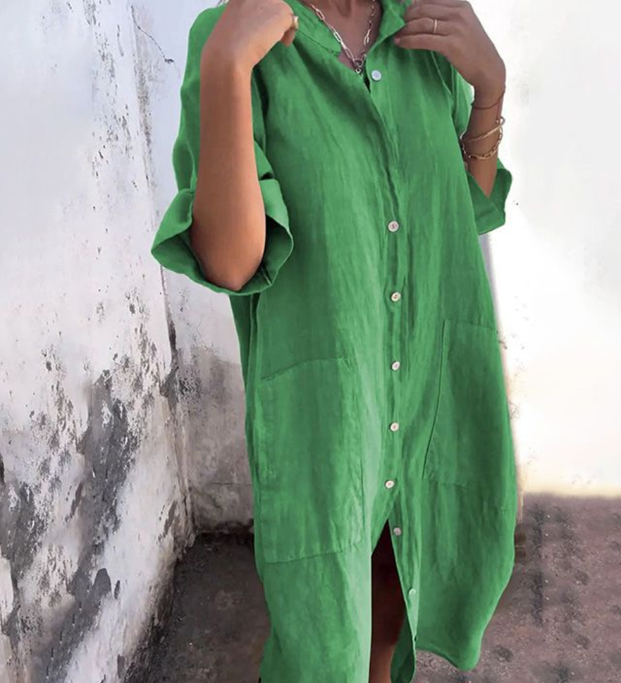 MELANIE™ – CAMISA-VESTIDO IBIZA LONGA