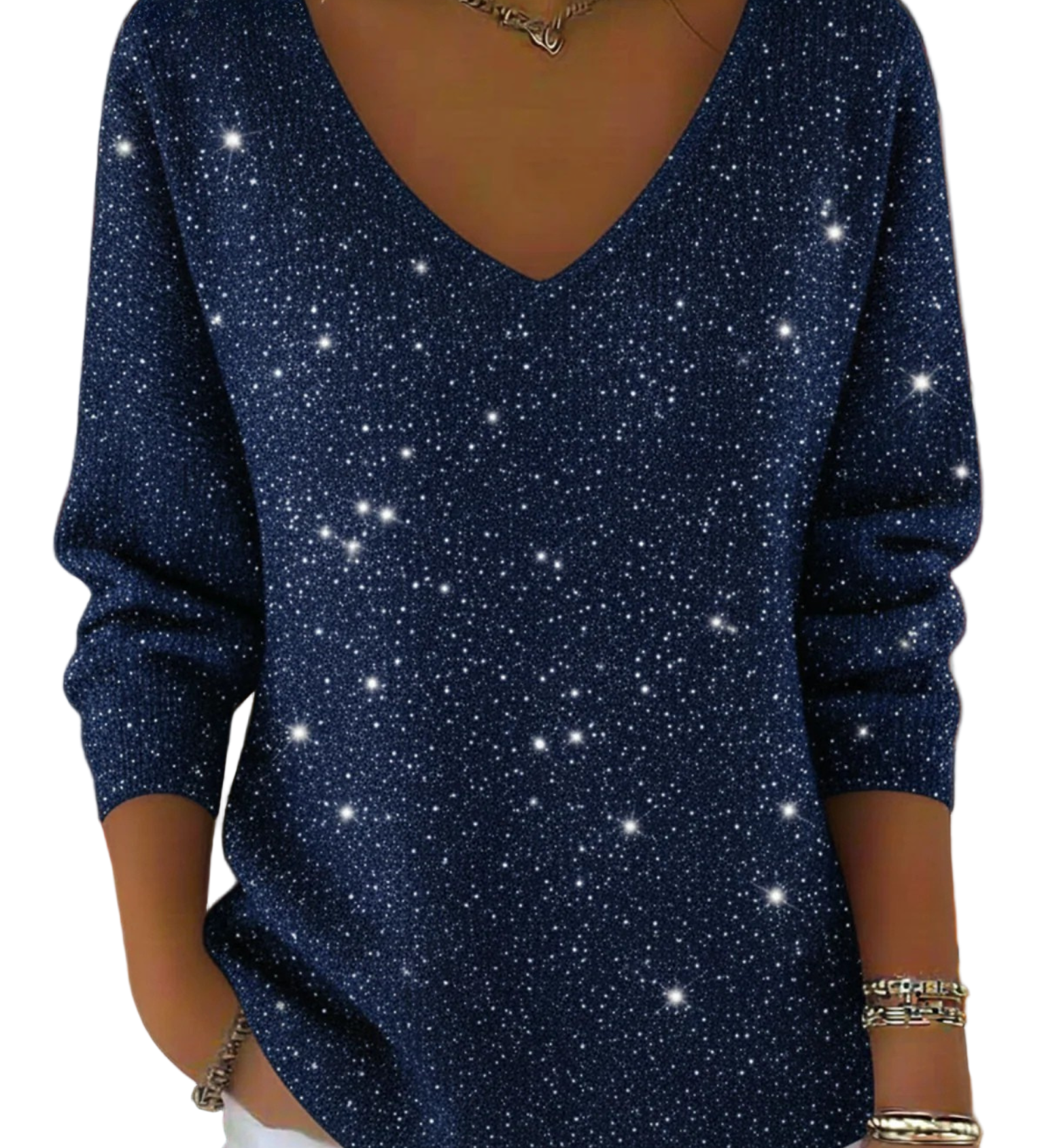 ALICE™ - CAMISOLA FESTIVA DE DECOTE EM V