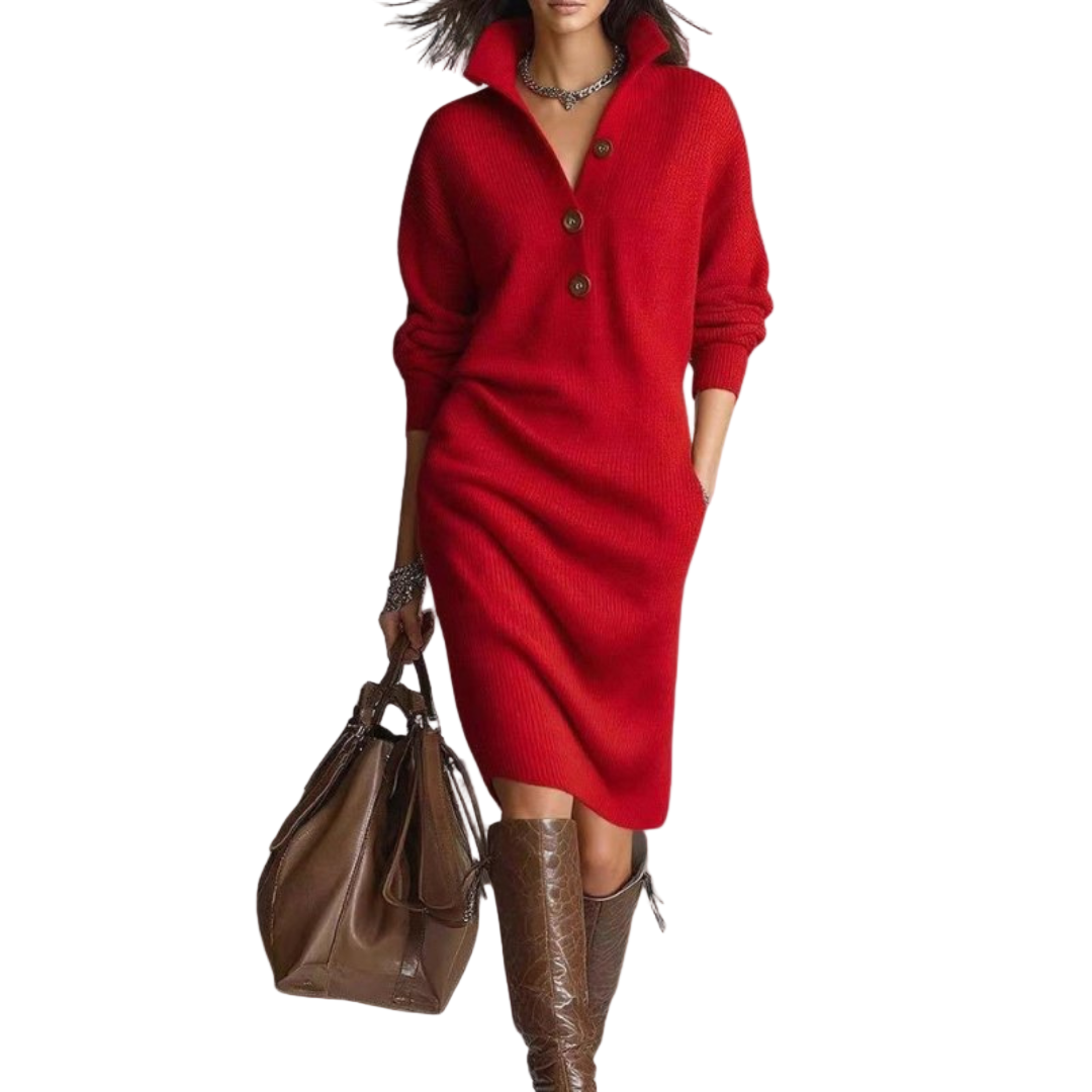 CARMEN™ - VESTIDO DE MALHA QUENTE