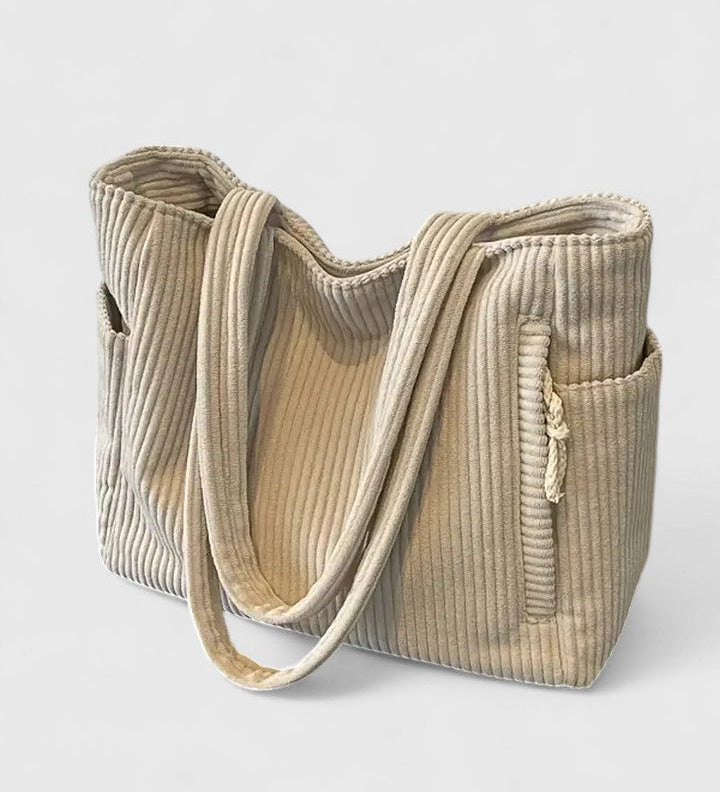 LIORANE™ – SHOPPER CANELADA COM DETALHE DE CORDÃO