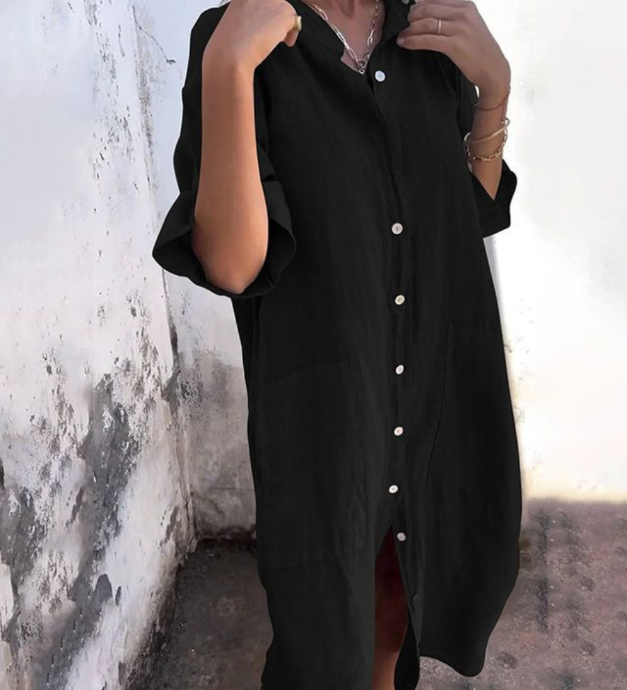 MELANIE™ – CAMISA-VESTIDO IBIZA LONGA