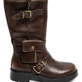 MARISA™ – BOTAS CASTANHAS DE CANO ALTO