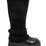 CARLOTA™ – BOTAS-MEIA PRETAS COM CORTE ELEGANTE