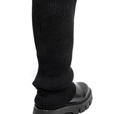 CARLOTA™ – BOTAS-MEIA PRETAS COM CORTE ELEGANTE