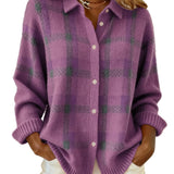 TEREZA™ - CAMISOLA XADREZ RETRO DE CONTRASTE