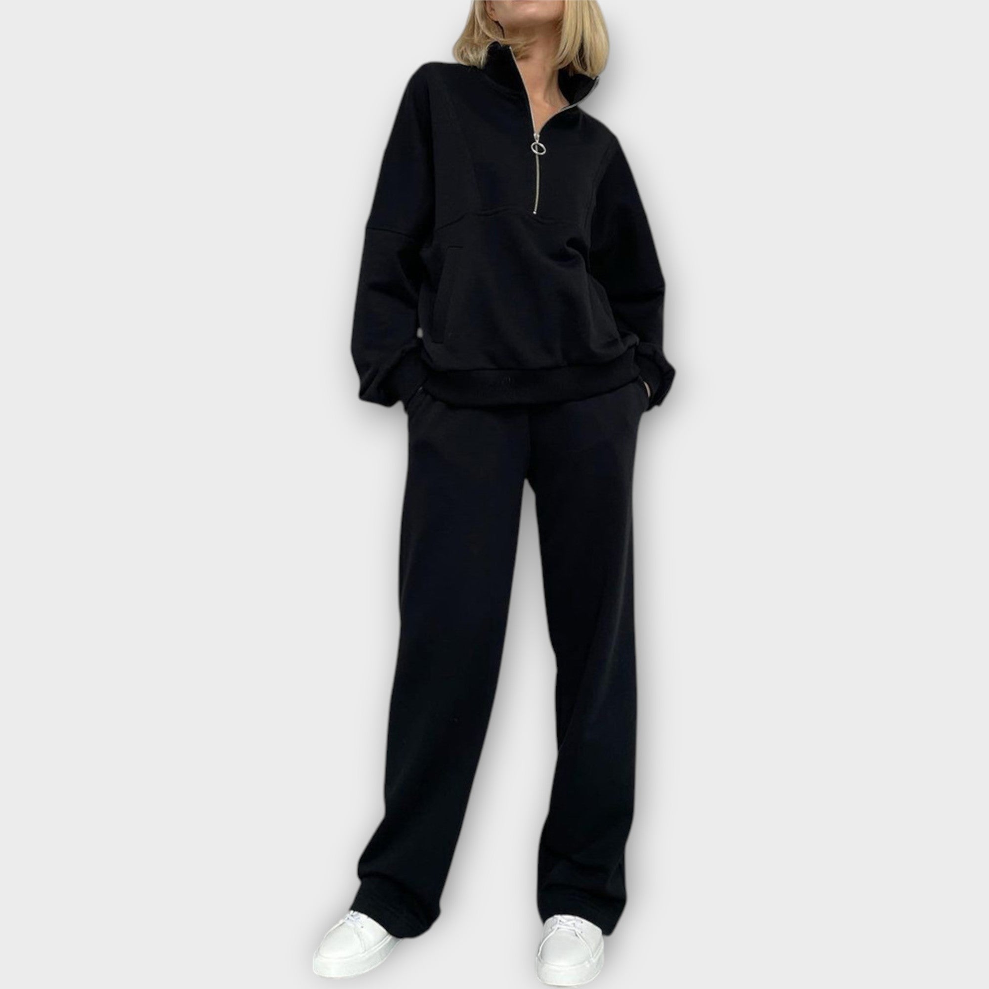 ZELINA™ – CONJUNTO COM FECHO E ESTÉTICA MINIMAL